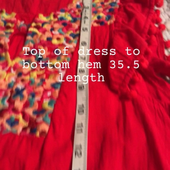 White Woman’s Dress with Colorful Embroidery - Picture 14 of 16